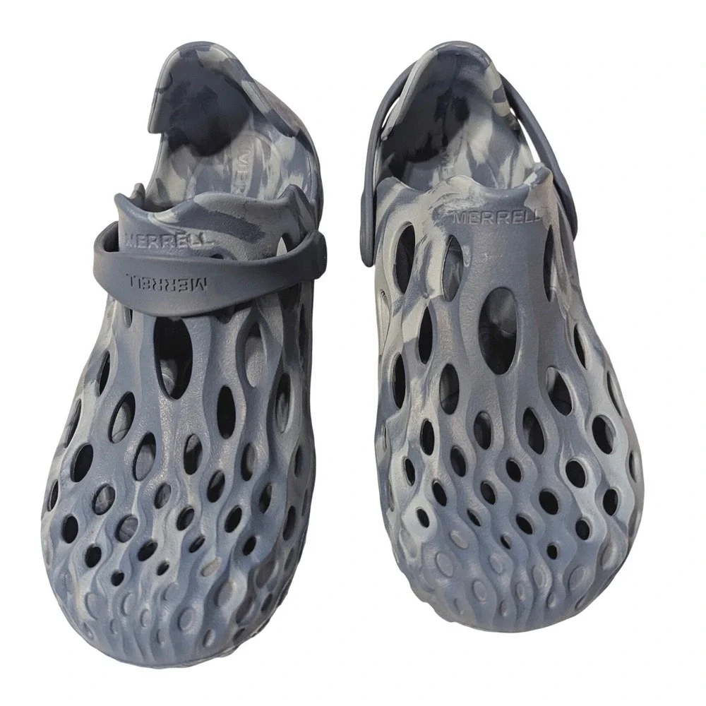 Merrell Hydro Moc Marbled Grey Blue Water Shoe Slipper Clogs Mens 4.5 Womens 6